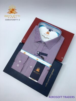 Benletti Homme Striped Long-Sleeved Shirt for Men (3) Benletti Homme Striped Long-Sleeved Shirt for Men (3)