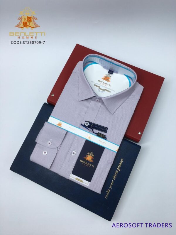 Benletti Homme Striped Long-Sleeved Shirt