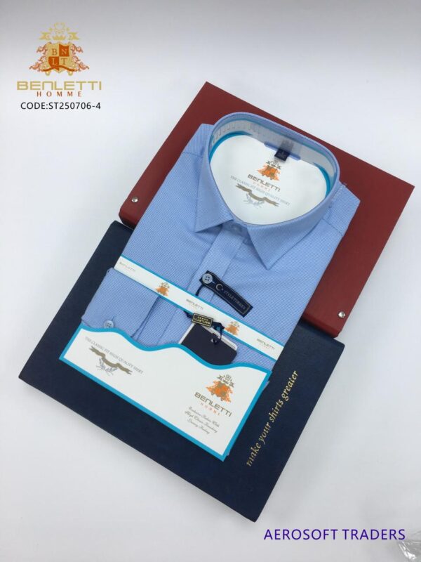 Benletti Homme Striped Long-Sleeved Shirt